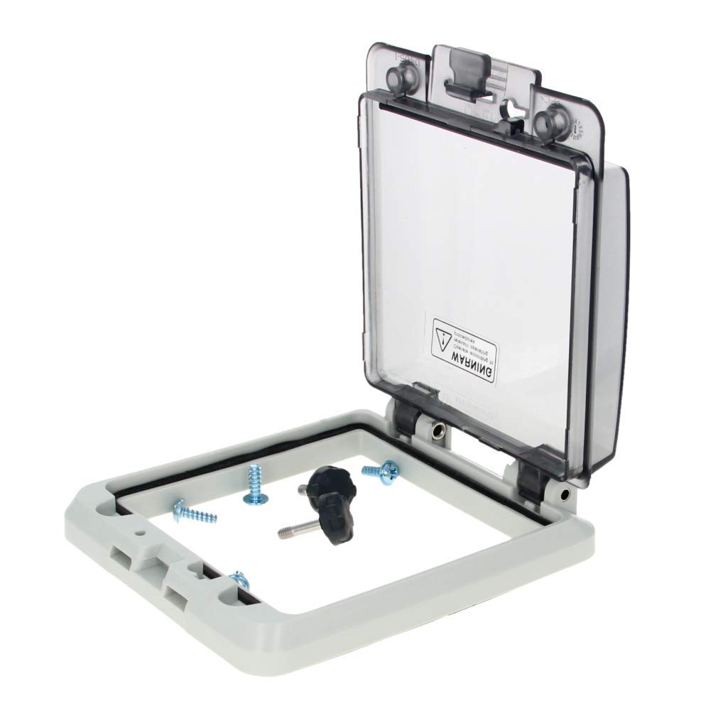 Fielect Fielect 5 Way Waterproof Circuit Breaker Box Power Distribution Protection Indoor Wall Mount ABS Plastic Junction Box 4.92 x 4.21 x 1.22 - View 3 of 7