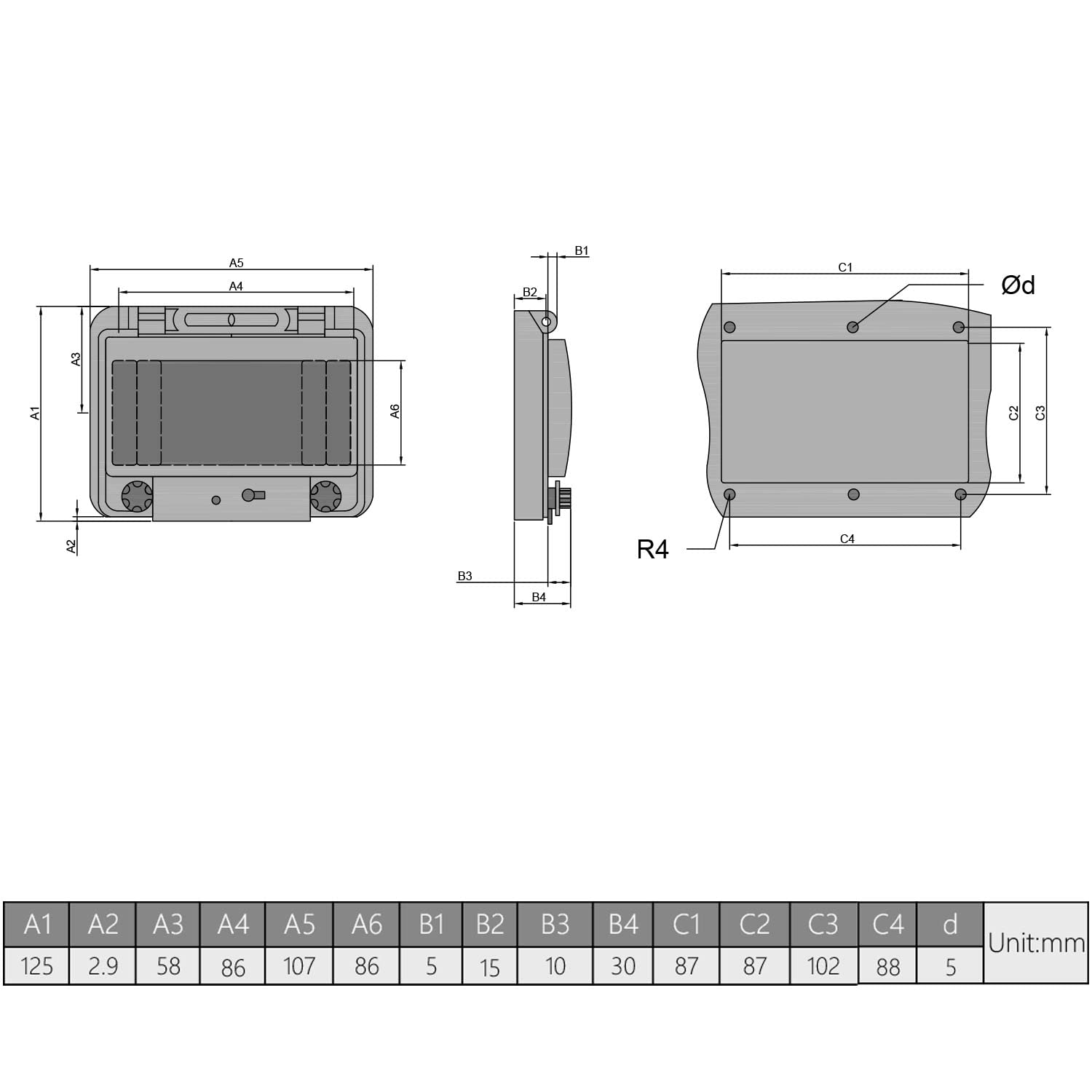 Fielect Fielect 5 Way Waterproof Circuit Breaker Box Power Distribution Protection Indoor Wall Mount ABS Plastic Junction Box 4.92 x 4.21 x 1.22 - View 5 of 7