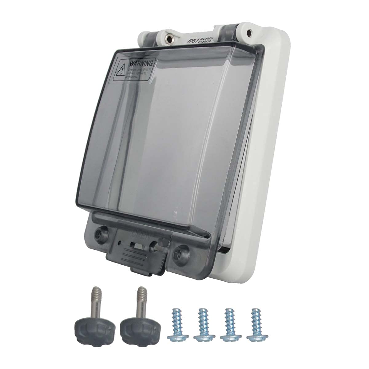 Fielect Fielect 5 Way Waterproof Circuit Breaker Box Power Distribution Protection Indoor Wall Mount ABS Plastic Junction Box 4.92 x 4.21 x 1.22 - View 7 of 7