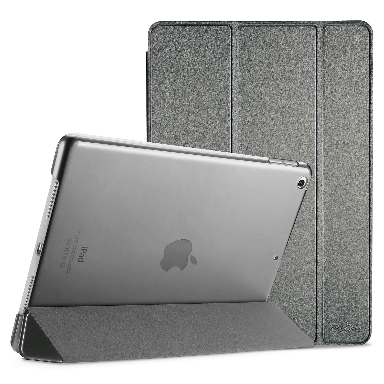 ProCase Slim Hard Back Smart Cover for iPad 10.2 9th 8th 7th Generation 2021 2020 2019 Metallic Case