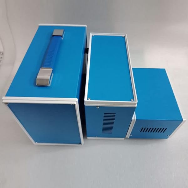 Fielect Fielect Dustproof Electronic Junction Box Enclosure 10.71 x 5.43 x 8.39 Inches Metal Blue for Electronic Projects - View 6 of 6