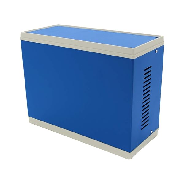 Fielect Fielect Metal Enclosure Project Box for Electronics 9.84 x 7.48 x 4.33 inch Durable Junction Case in Blue - View 5 of 7