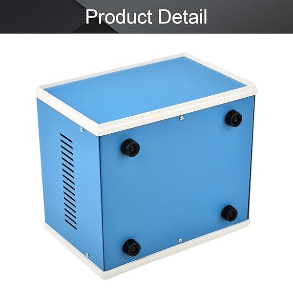 Fielect Fielect Blue Metal Electronic Enclosure Project Box 8.27 x 7.09 x 5.51 Inch DIY Junction Case - View 4 of 6