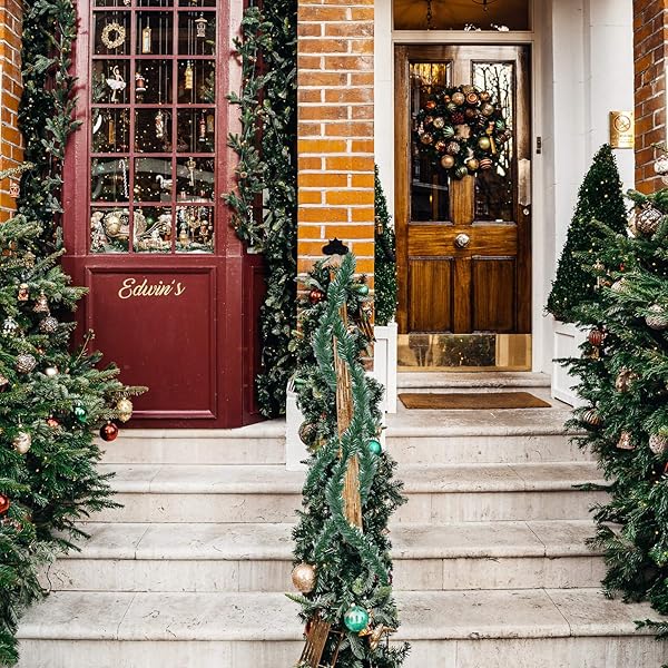 AUEAR AUEAR 2 Pieces Christmas Garland 36 Feet Artificial Pine Green Soft for Wedding and Party Decoration - View 4 of 7