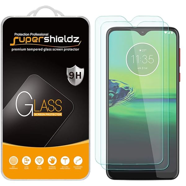 Supershieldz Supershieldz 2 Pack Tempered Glass Screen Protector for Motorola Moto G8 Play Anti Scratch Bubble Free - View 2 of 6