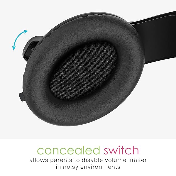 MEE audio MEE audio KidJamz 3 Child Safe Headphones Volume Limiting Technology Black 3-Pack for Kids - View 4 of 10