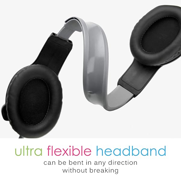 MEE audio MEE audio KidJamz 3 Child Safe Headphones Volume Limiting Technology Black 3-Pack for Kids - View 7 of 10