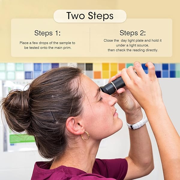 XRCLIF Antifreeze Refractometer 4 in 1 Coolant Tester for Freezing Point and Battery Acid Ethylene Propylene Glycol Testing - View 5 of 7