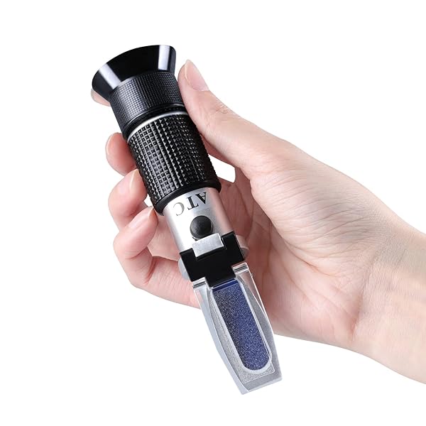 XRCLIF Antifreeze Refractometer 4 in 1 Coolant Tester for Freezing Point and Battery Acid Ethylene Propylene Glycol Testing