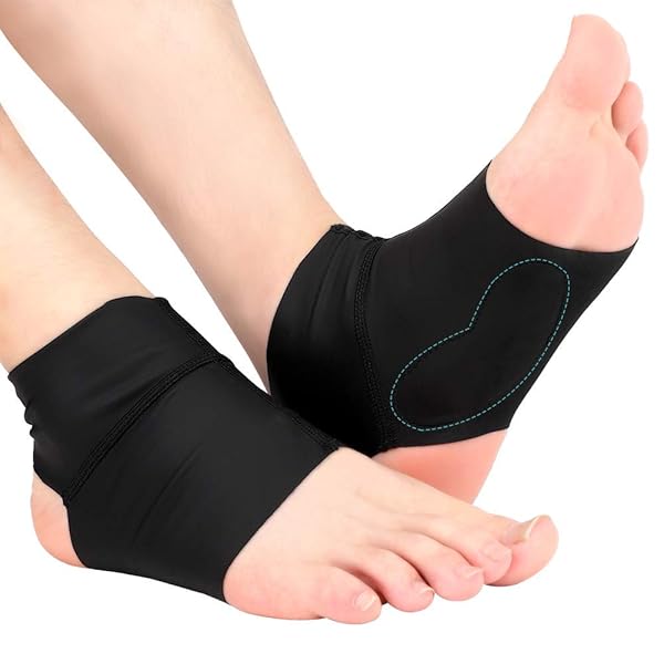 Yosoo Health Gear Plantar Fasciitis Arch Socks with Gel Pads - Compression Support for Flat Feet & Heel Pain Relief