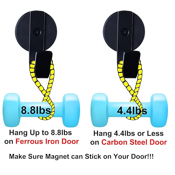 LEVOSHUA LEVOSHUA Magnetic Wreath Hanger for Metal Doors - Pack of 2 Wreath Hooks for Easy Front Door Decor - View 6 of 7