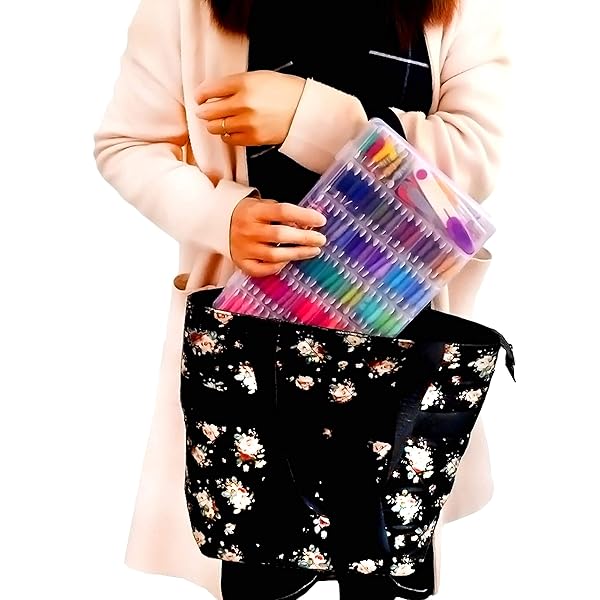 YITOHOP 200+ Embroidery Floss Kit for Friendship Bracelets & Cross Stitch - Includes Organizer Box & 100 Threads - Perfect Xmas Gift! - View 7 of 7