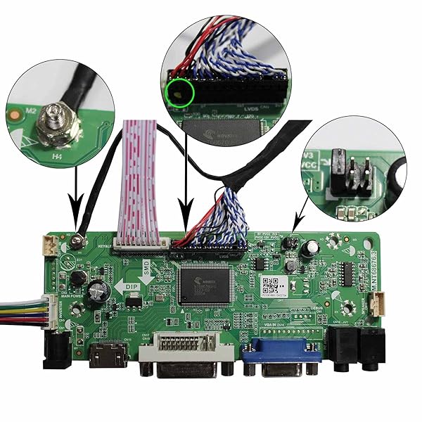 VSDISPLAY "VSDISPLAY HD-MI DVI VGA Audio LCD Controller Board for 17" 1280x960 Monitors - DV170YGZ-N10 & DV170YGM-N10 Compatible" - View 5 of 6