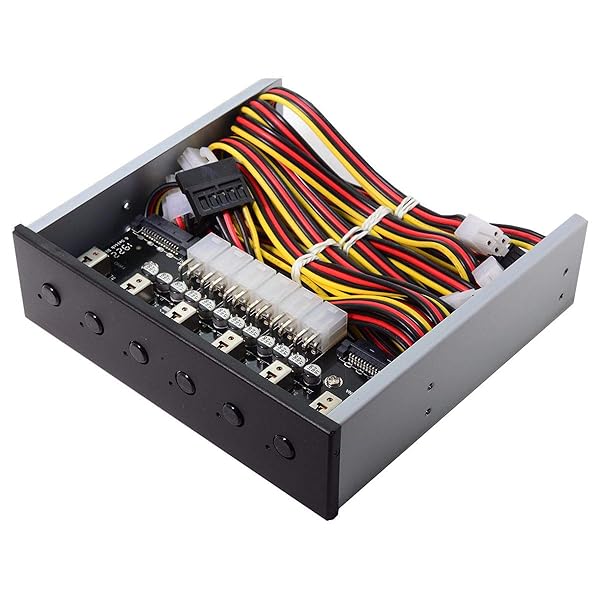 xiwai Xiwai 6 HDD SSD Power Switch: Intelligent Control Management System for 5.25 CD-ROM Bay