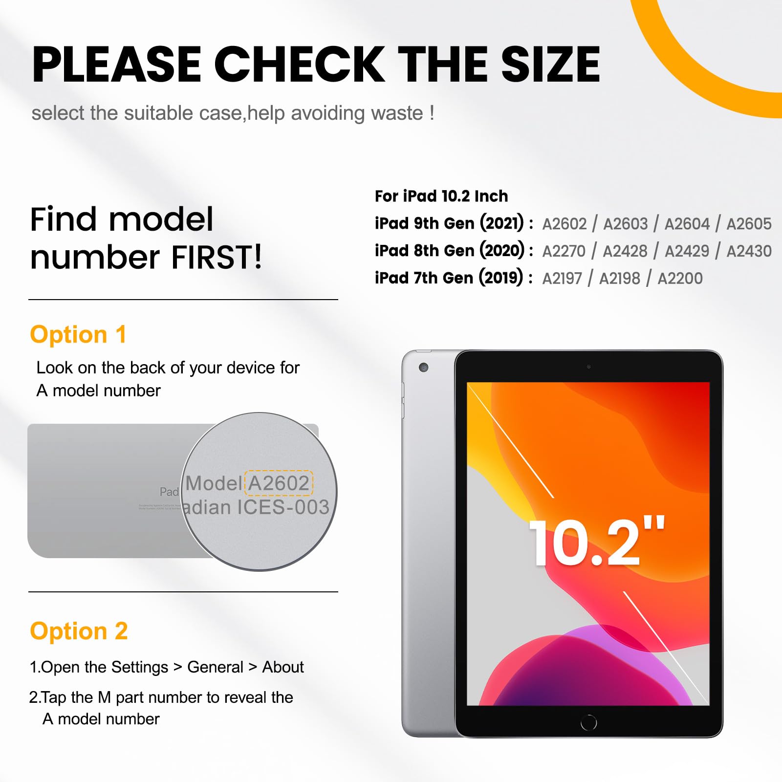 timecity Timecity Heavy Duty iPad Case for 9th 8th 7th Generation 10.2 inch with Screen Protector Rotating Stand Shoulder Strap and Pencil Holder Yellow - View 2 of 9