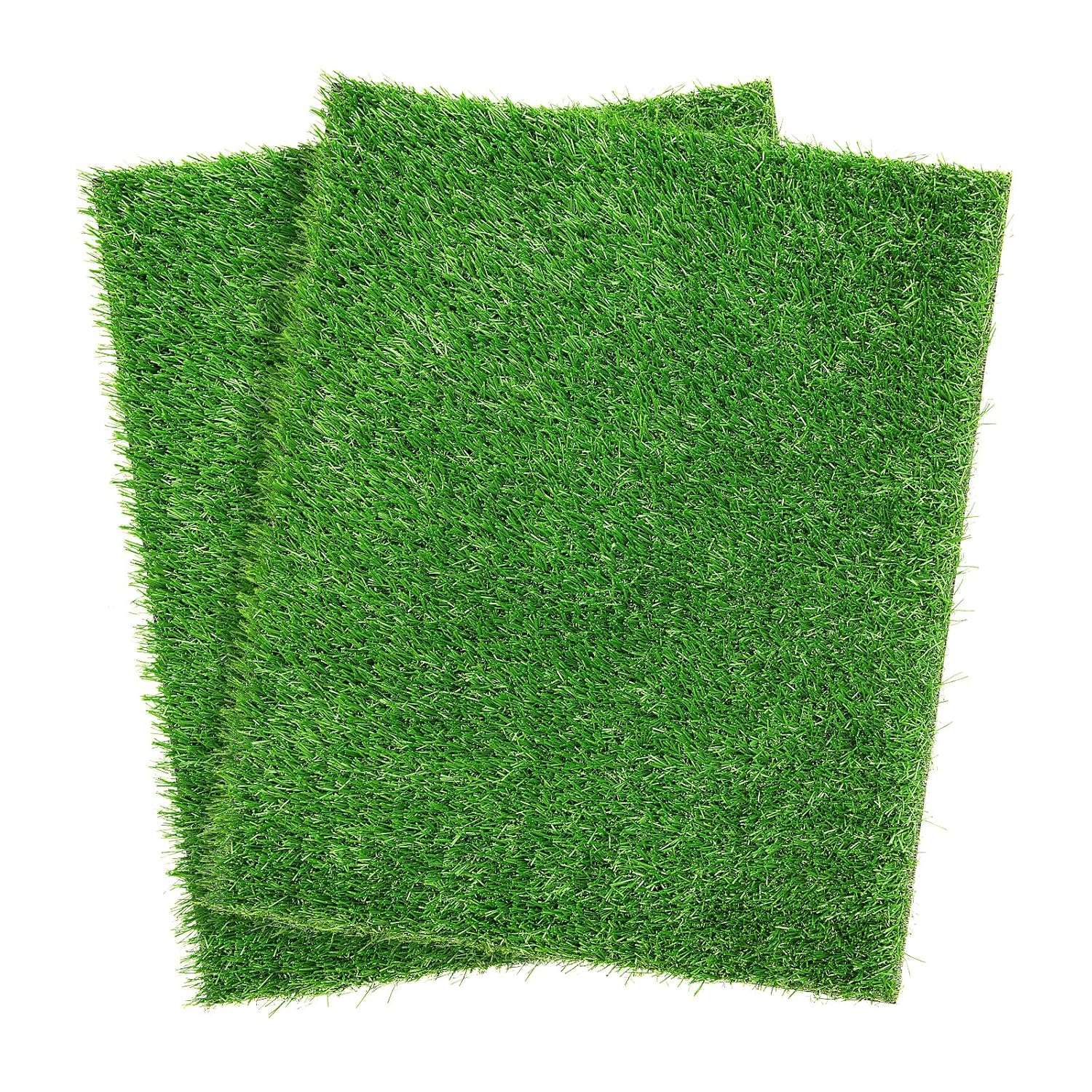 PICK FOR LIFE Artificial Dog Grass Pee Pad 20x25 2 Pack Washable Indoor Potty Training Turf for Puppies Reusable Realistic Grass Mat for Dogs