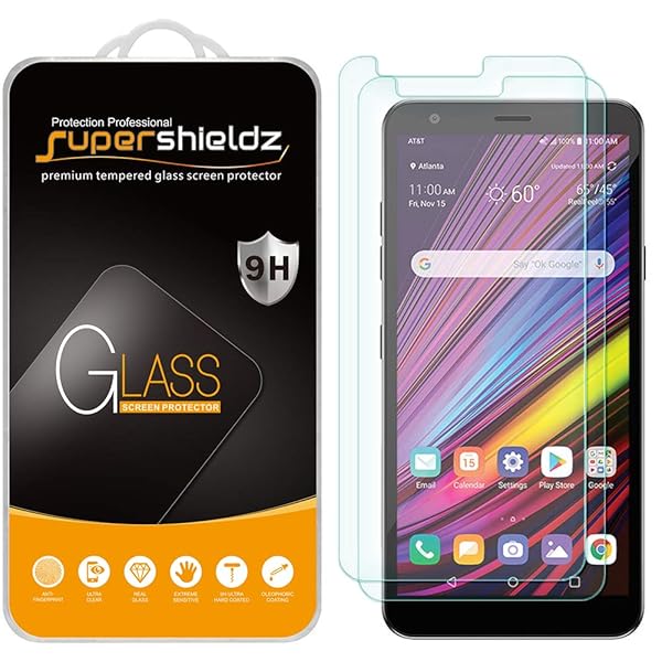 Supershieldz Supershieldz 2 Pack Tempered Glass Screen Protector for LG Arena 2 Anti Scratch Bubble Free Protection - View 2 of 6