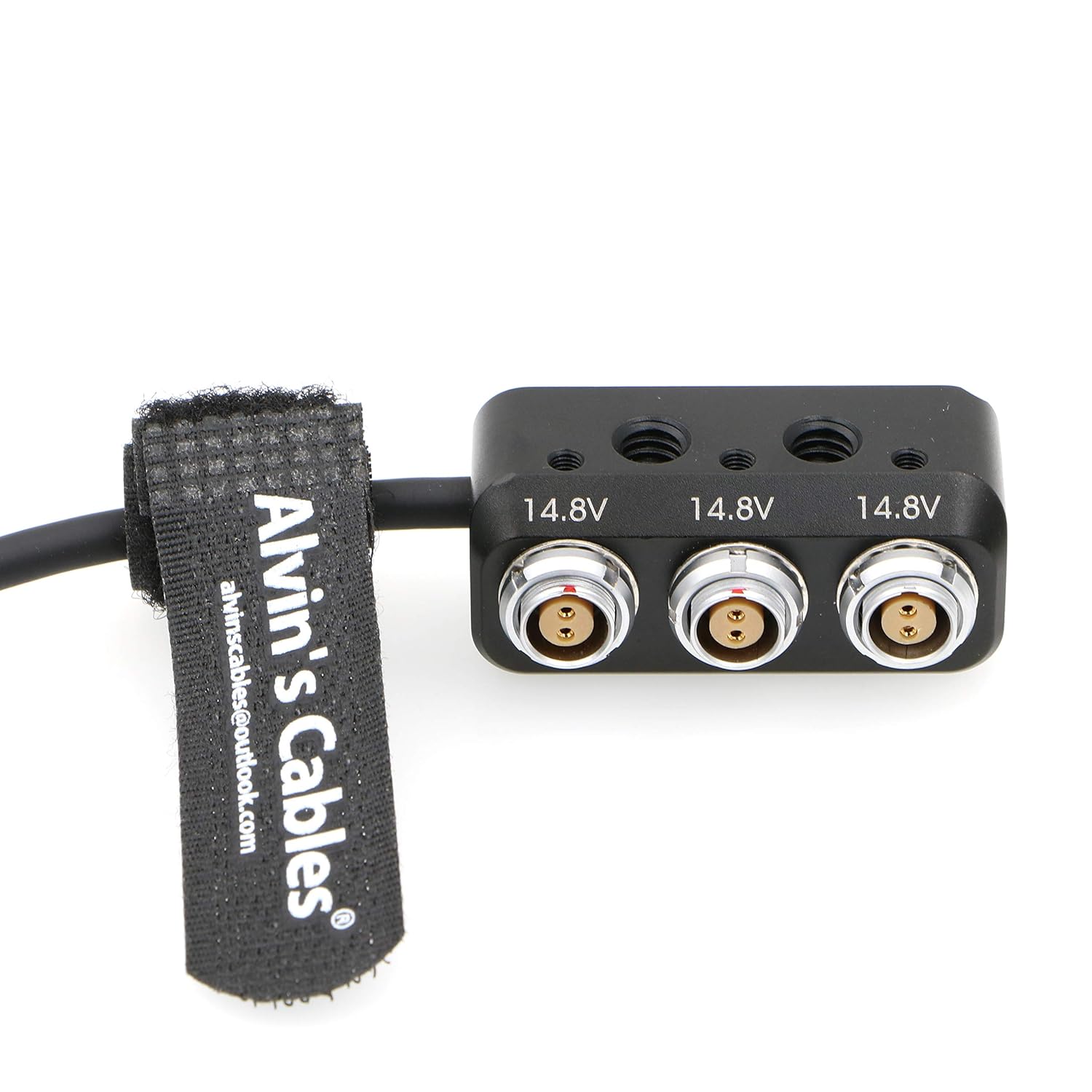 Alvin's Cables Alvins Cables Mini Power Splitter Box 2 Pin Male to 3 Female for ARRI RED Cameras Teradek - View 2 of 8