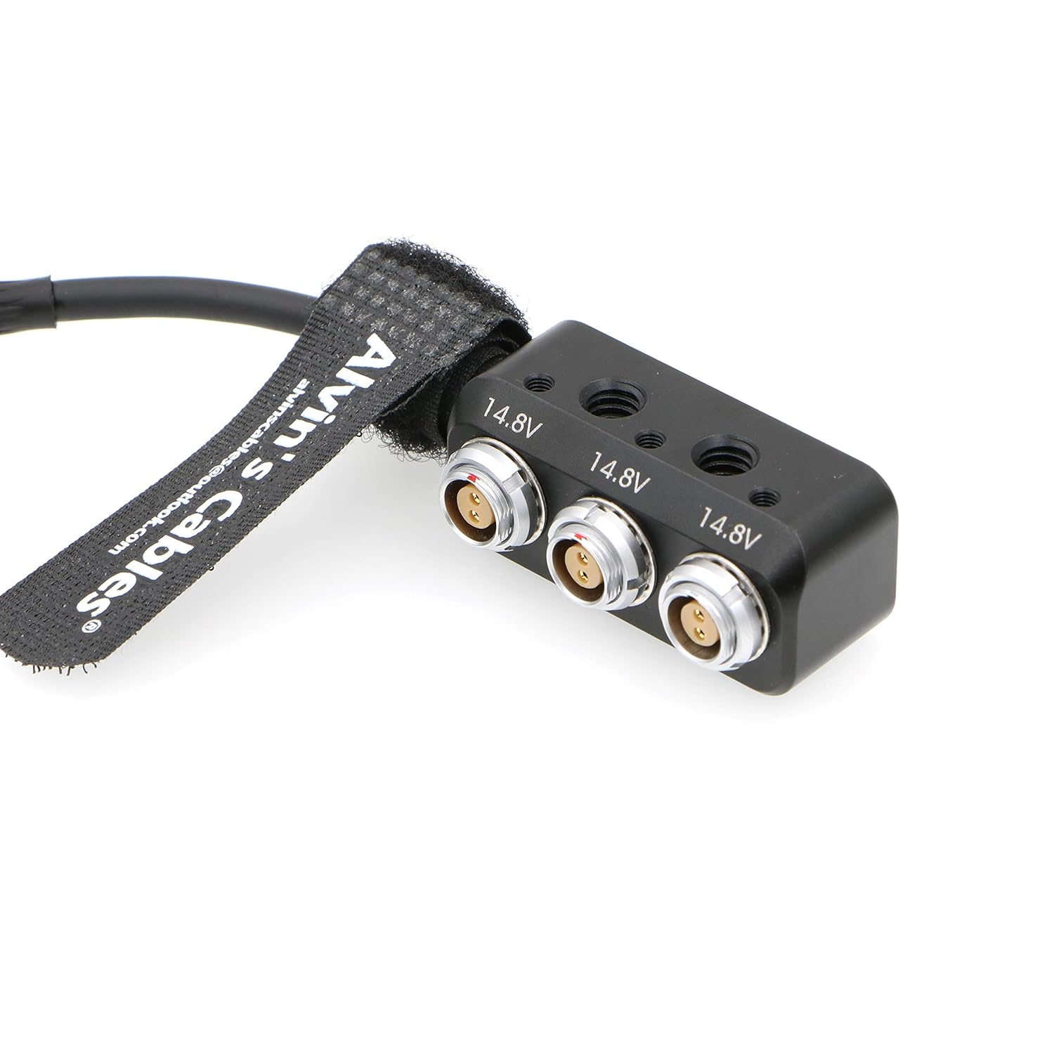 Alvin's Cables Alvins Cables Mini Power Splitter Box 2 Pin Male to 3 Female for ARRI RED Cameras Teradek - View 3 of 8