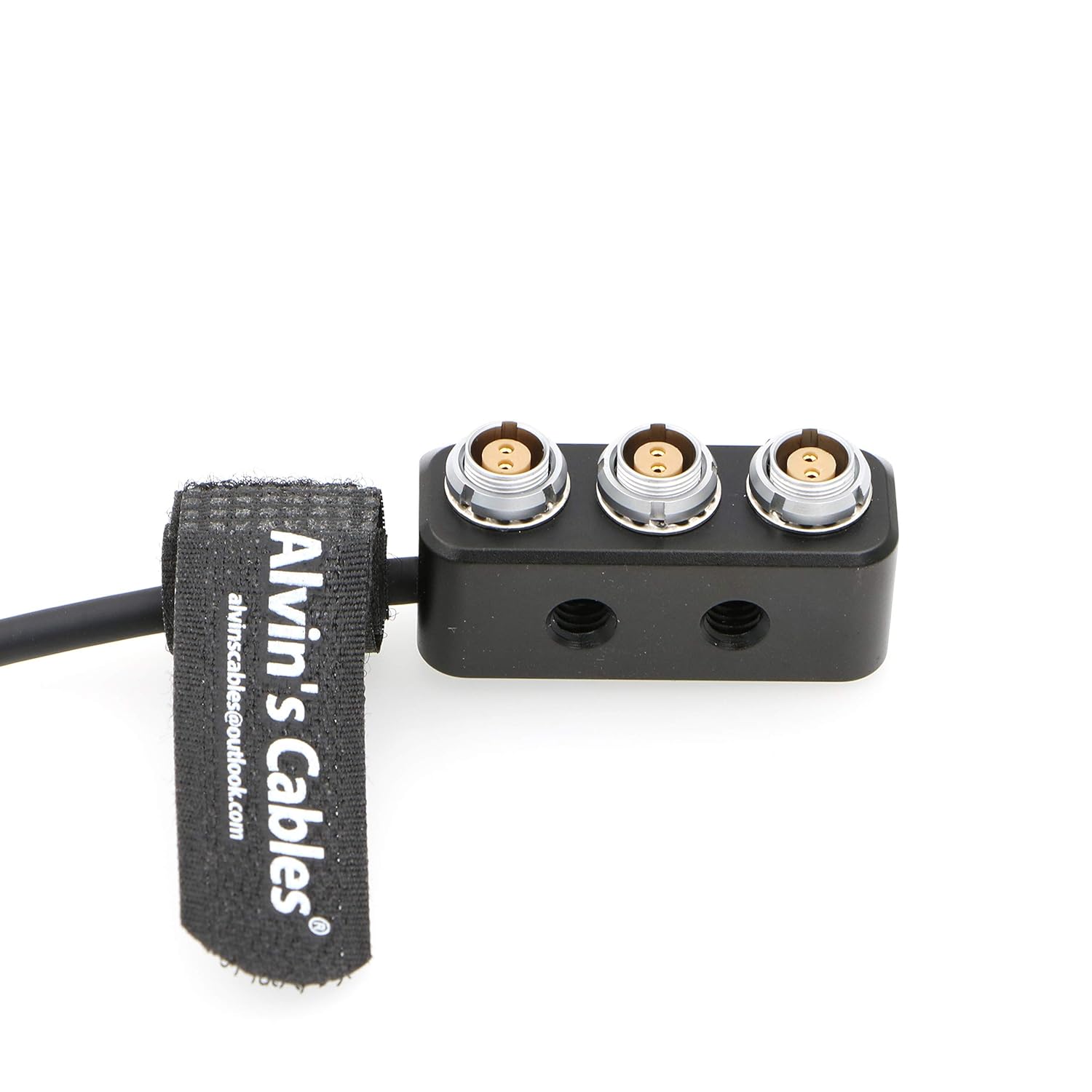 Alvin's Cables Alvins Cables Mini Power Splitter Box 2 Pin Male to 3 Female for ARRI RED Cameras Teradek - View 5 of 8