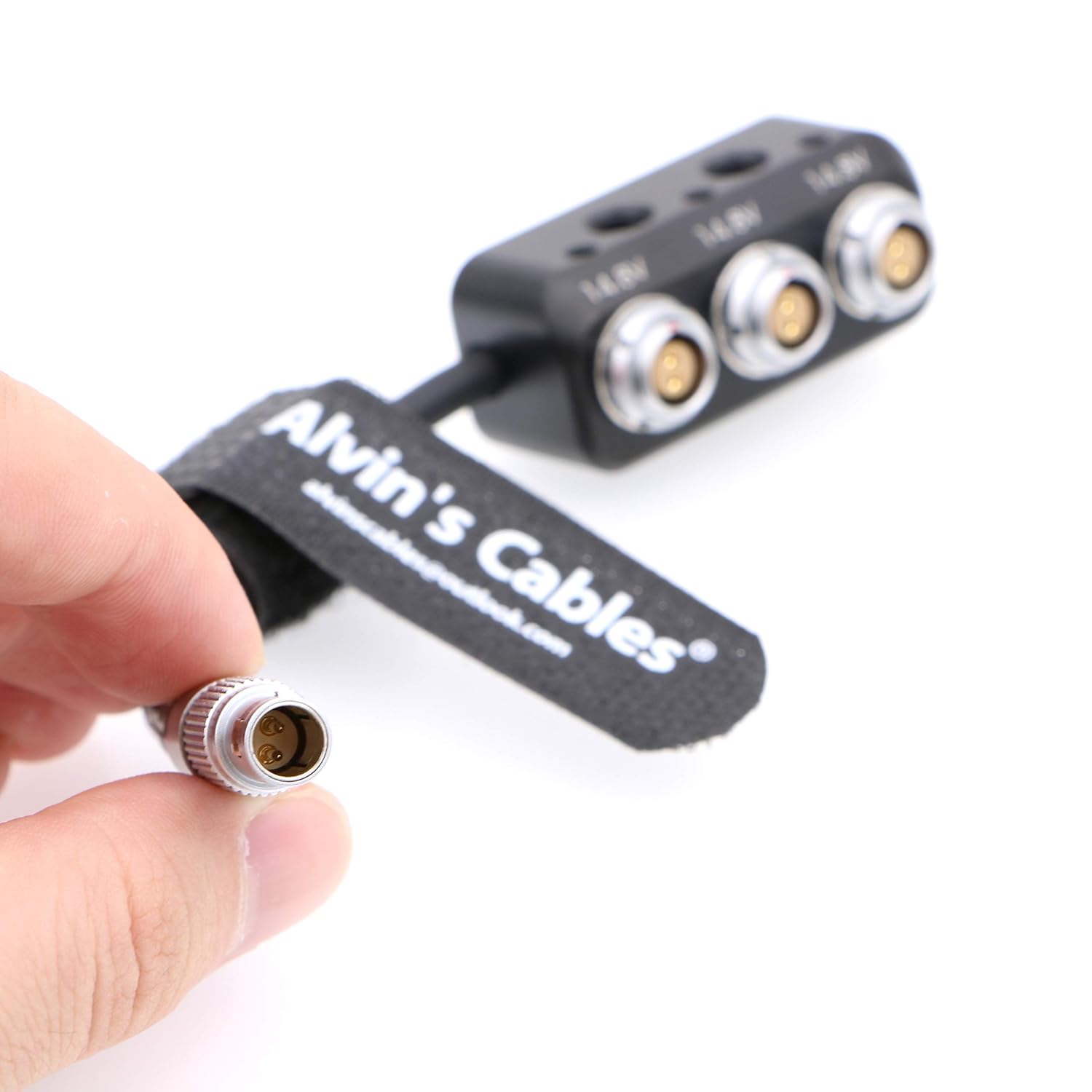 Alvin's Cables Alvins Cables Mini Power Splitter Box 2 Pin Male to 3 Female for ARRI RED Cameras Teradek - View 6 of 8