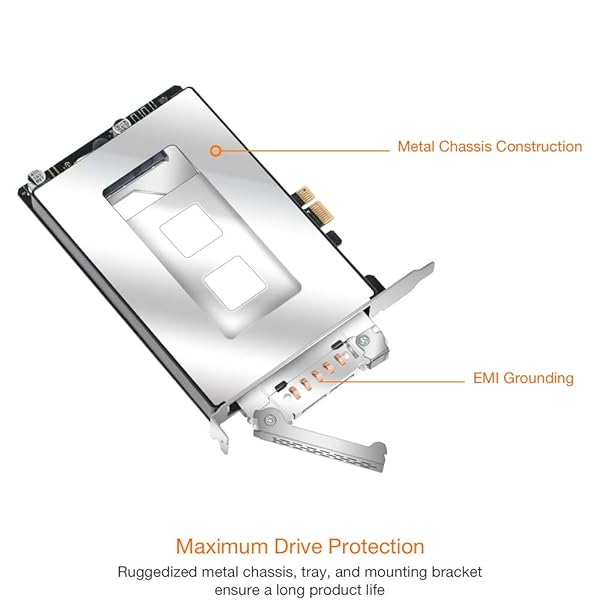 ICY DOCK "ICY DOCK 2.5" SATA SSD Removable Hard Drive Bay Adapter for PCIe - ExpressSlot MB839SP-B" - View 8 of 10