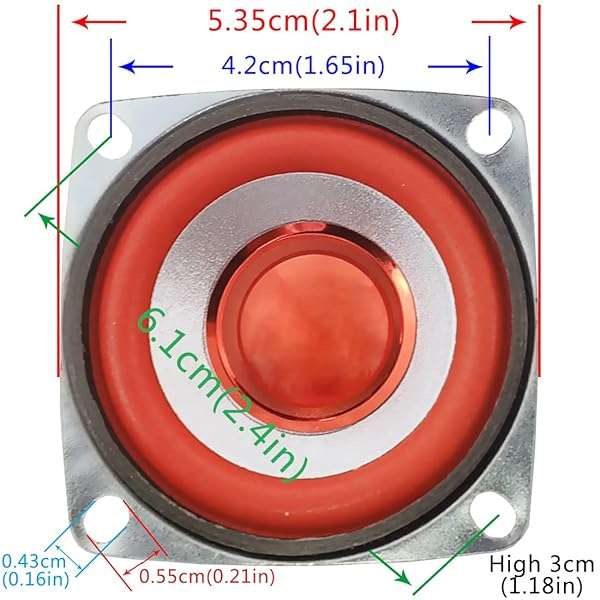 Gikfun Gikfun 4Ohm 5W Full Range Audio Speakers for Arduino - Pack of 2 Loudspeakers EK1949 - View 6 of 7