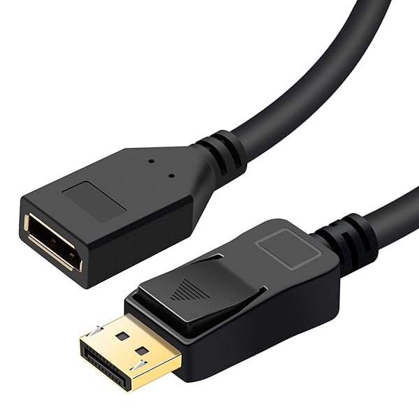 BolAAzuL BolAAzuL Displayport 1.2 Extension Cable 2K 144Hz 4K 60Hz 1.8M Male to Female Cord for Gaming and High Resolution Displays - View 2 of 9
