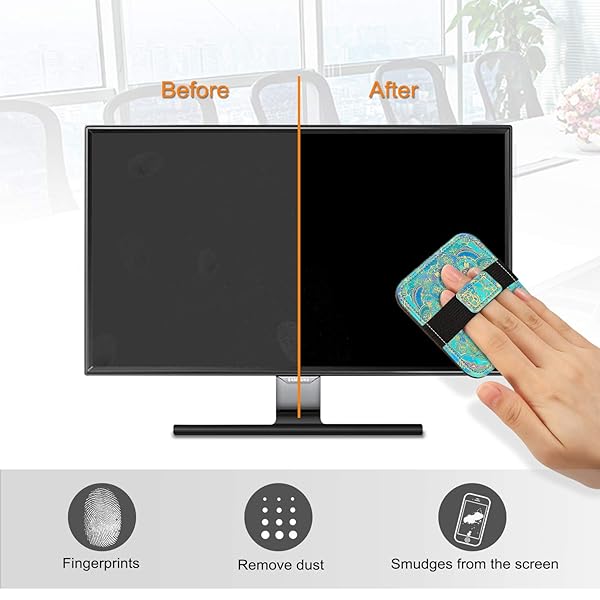 FINTIE Fintie Screen Cleaning Pad Soft Cloth Wipes for iPad iPhone MacBook Tablets Laptop and More 4 Pack - View 6 of 8