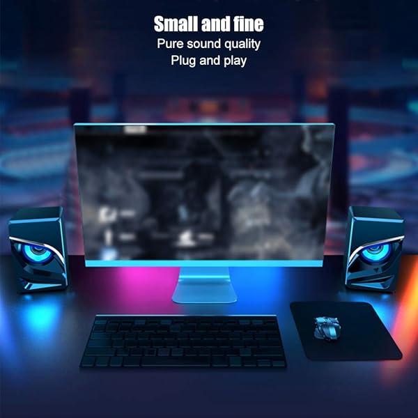 Ciglow Ciglow Mini Computer Speakers USB Powered Stereo Audio for PC MP3 Laptop Smartphone Black - View 4 of 10