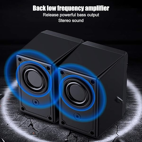 Ciglow Ciglow Mini Computer Speakers USB Powered Stereo Audio for PC MP3 Laptop Smartphone Black - View 6 of 10