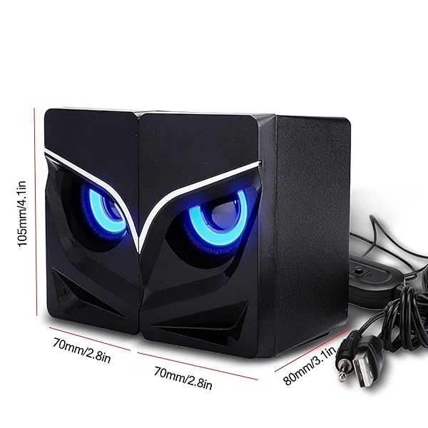 Ciglow Ciglow Mini Computer Speakers USB Powered Stereo Audio for PC MP3 Laptop Smartphone Black - View 8 of 10