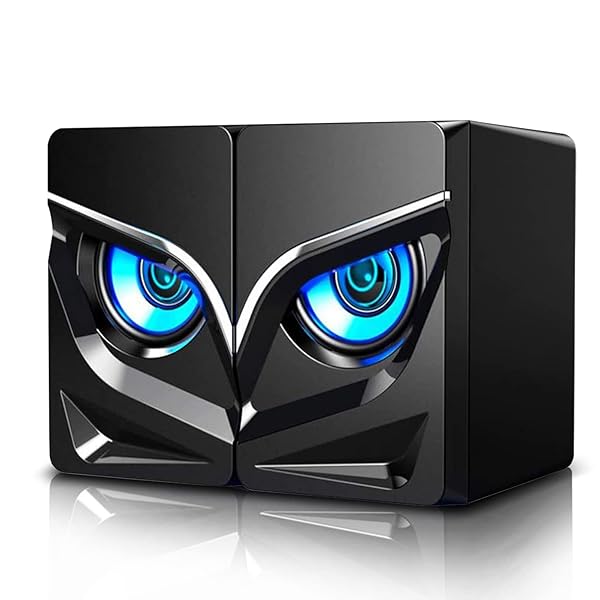 Ciglow Mini Computer Speakers USB Powered Stereo Audio for PC MP3 Laptop Smartphone Black