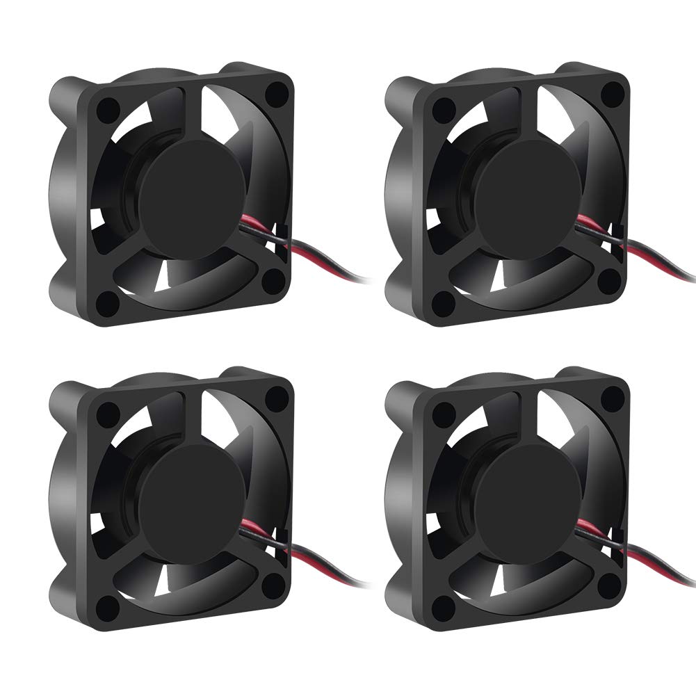 Dorhea 30x30x10mm 24V DC Brushless Cooling Fan for 3D Printer Extruder Hotend V6 V5 CPU Pack of 4