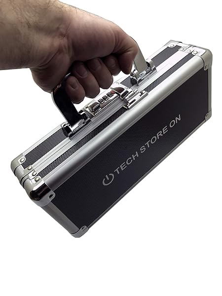 TECH STORE ON Tech Store: Swivel Handle USB Thumb Drive Holder - Antistatic, Shockproof Case for 24 USBs & 2 HDDs - View 6 of 10