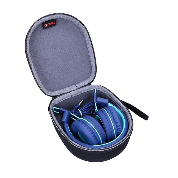 XANAD XANAD Hard Case for Kids Headphones - Fits Elecder i37, Noot K11, iClever HS14 Foldable On-Ear Headsets