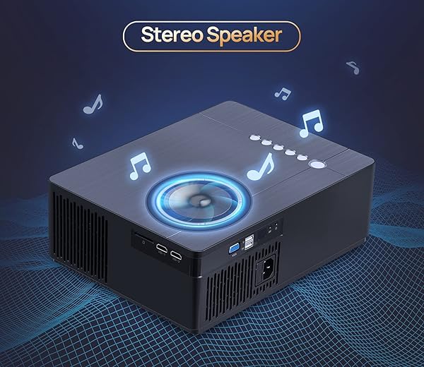 UUO "UUO 4K Projector: Native 1080P Outdoor Movie Projector with 300" Projection, Digital Keystone & Multi-Device Compatibility" - View 8 of 8