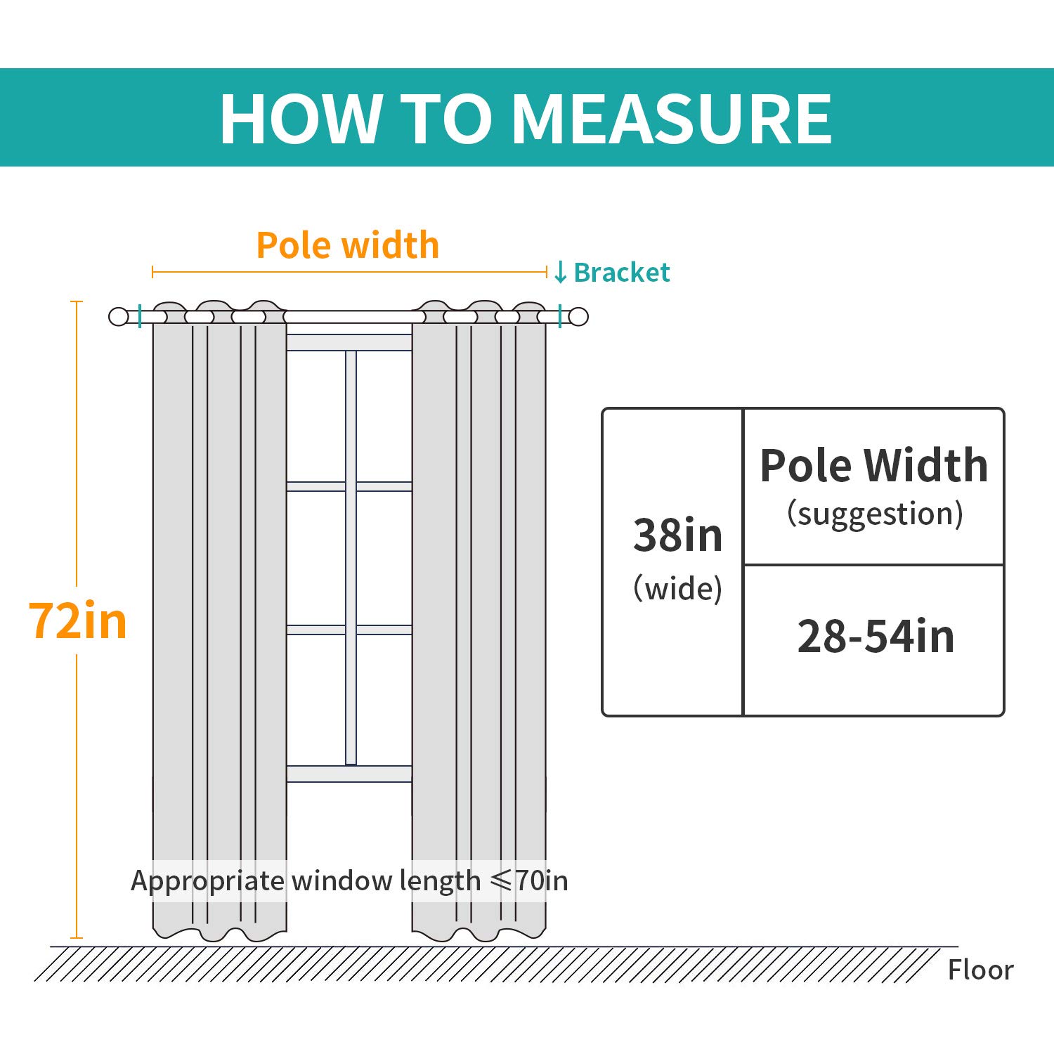 BUHUA Thermal Insulated Blackout Curtains Striped Wave Vine Print Living Room 38W72L Beige 2 Panels - View 7 of 8