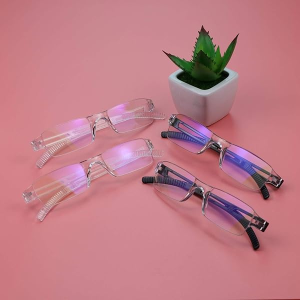 VisionGlobal VisionGlobal Blue Light Blocking Glasses for Women Anti Eyestrain Computer Reading Gaming TV Anti UV Anti Glare No Magnification - View 5 of 5