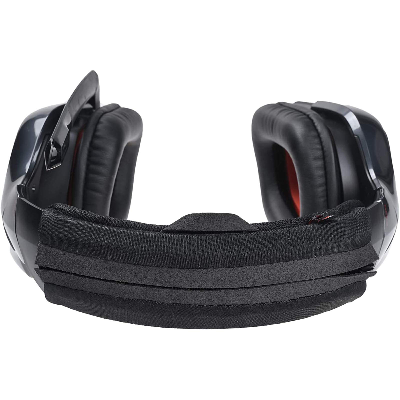 Large Replacement Headband Cushion Pad Cover with Zipper for Headphones Black