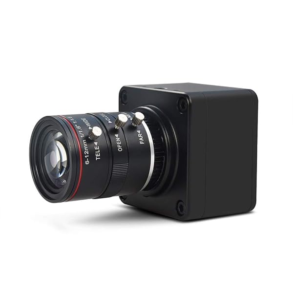 MOKOSE Buy MOKOSE 4K USB Camera with 6-12mm Varifocal Lens - Compatible with Windows, Mac & Linux