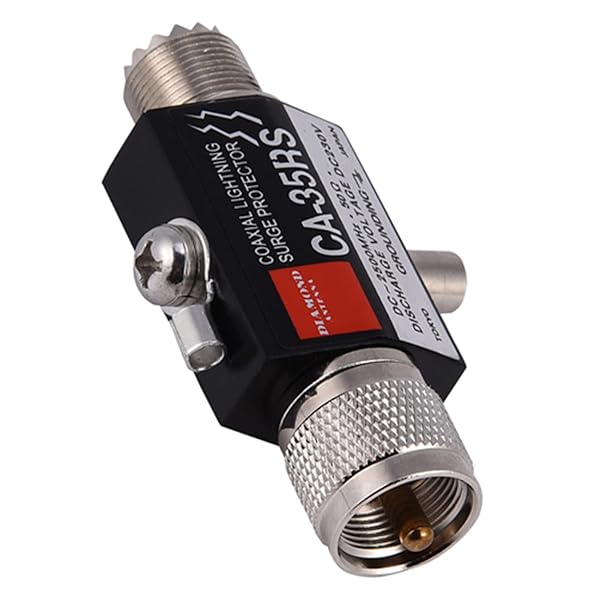 Lazmin UHF Lightning Surge Protector: CA to 35RS Coaxial Surge Arrester with Low Loss VSWR & Gas Charging - DC 2500MHz - View 8 of 10