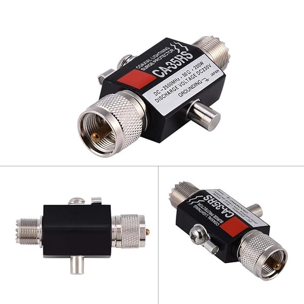 Lazmin UHF Lightning Surge Protector: CA to 35RS Coaxial Surge Arrester with Low Loss VSWR & Gas Charging - DC 2500MHz - View 10 of 10