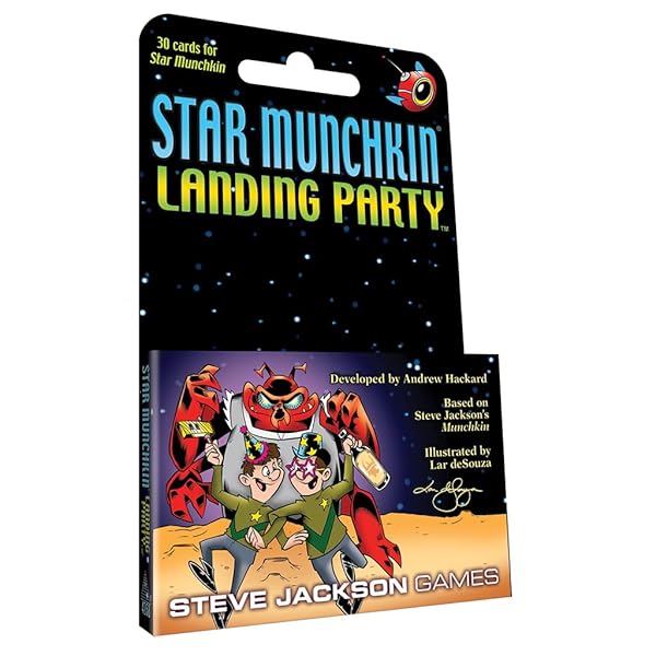 Steve Jackson Games Steve Jackson Games Star Munchkin Landing Party Card Game Mini Expansion 30 Cards Family Card Game Ages 10 Plus 3-6 Players 120 Min Play Time