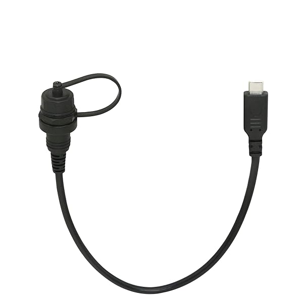CERRXIAN CERRXIAN 30cm USB Type C 2.0 Mount Extension Cable for Car Boat Motorcycle Truck Dashboard - View 4 of 8