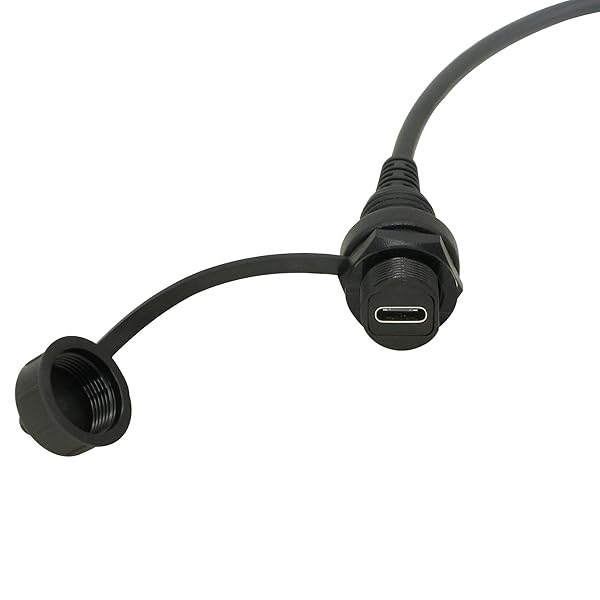 CERRXIAN CERRXIAN 30cm USB Type C 2.0 Mount Extension Cable for Car Boat Motorcycle Truck Dashboard - View 5 of 8