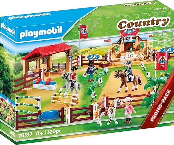 Playmobil Large Equestrian Tournament Exciting Playset for Horse Lovers and Creative Play