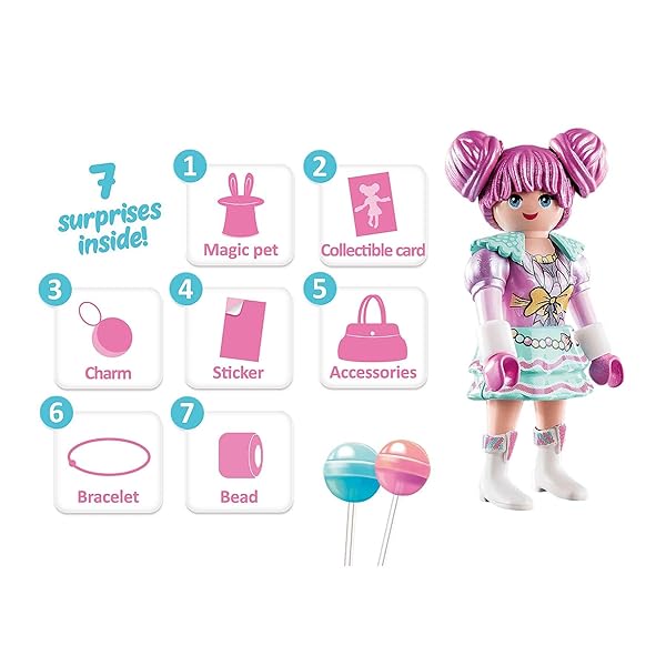 Playmobil Playmobil EverDreamerz Rosalee Doll with Candy Charm and 7 Exciting Surprises for Kids - View 3 of 3