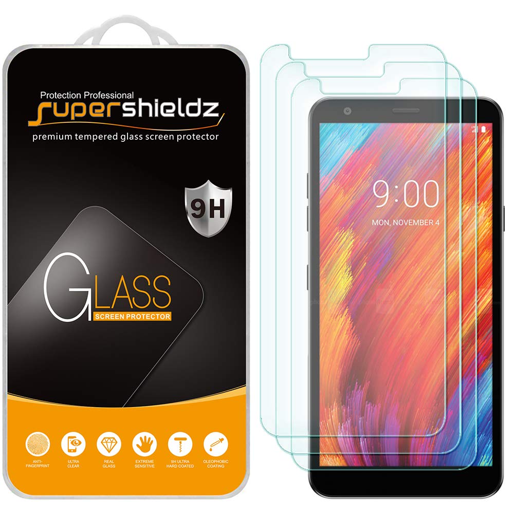Supershieldz 3 Pack Tempered Glass Screen Protector for LG Tribute Royal Anti Scratch Bubble Free
