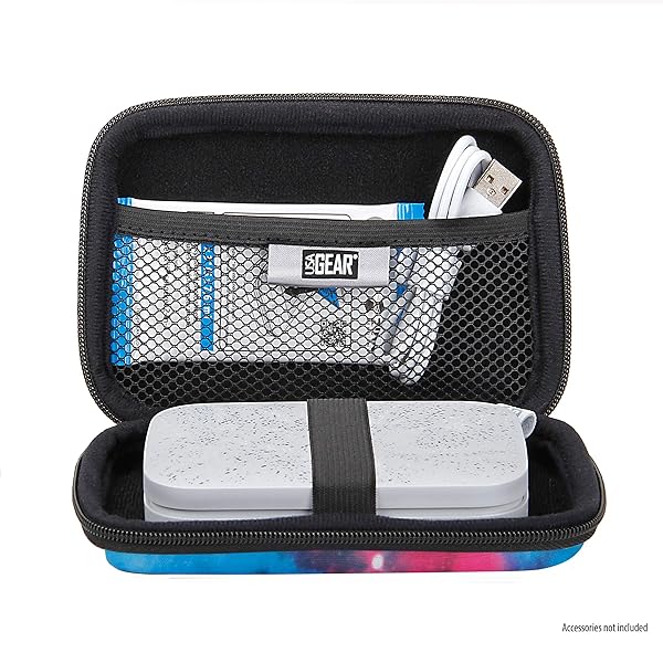 USA Gear USA GEAR Hard Shell Portable Printer Case - Scratch-Resistant, Fits HP Sprocket, Instax Mini Link 2 & Kodak Printomatic - View 4 of 10
